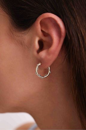 گوشواره طلا طلائی زنانه 14 عیار Gianfranco - کد 801744720