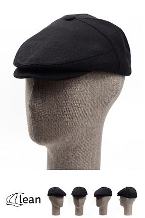کلاه مشکی مردانه پشمی LEAN CAP - کد 801812777