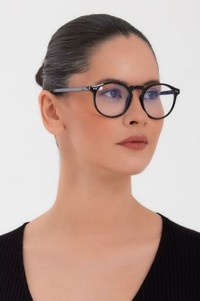 عینک محافظ نور آبی مشکی زنانه 45 مات UV400 کد 353760744