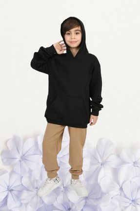 ست بالاتنه و پائین تنه مشکی بچه گانه بافت Genel Markalar - کد 801849716