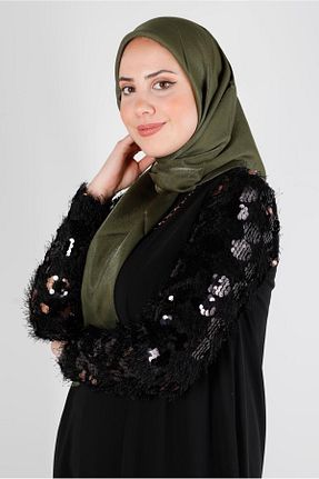 روسری سبز پلی استر Alvina - کد 801778352