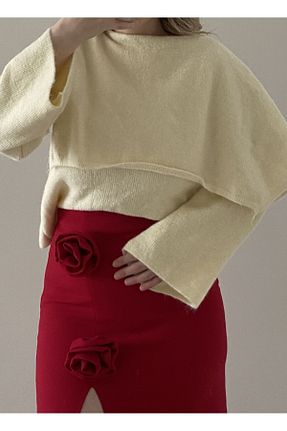 پلیور بژ زنانه ساده SESTRA STUDIO - کد 780104927
