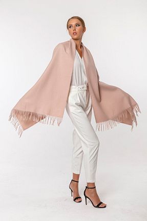 شال صورتی زنانه کشمیر CASHMERE AND SİLK MAWLANA - کد 166821776