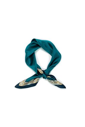 دستمال گردن سفید زنانه ابریشم CASHMERE AND SİLK MAWLANA - کد 444263117