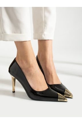 کفش پاشنه بلند کلاسیک مشکی زنانه پاشنه نازک پاشنه متوسط ( 5 - 9 cm ) کد 802011041