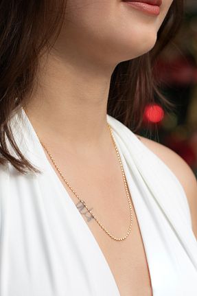 گردنبند طلا زرد زنانه 14 عیار Cenova Jewelry - کد 801865776