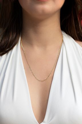 گردنبند طلا زرد زنانه 14 عیار Cenova Jewelry - کد 801865776
