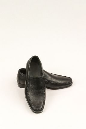 کفش کژوال مشکی مردانه چرم خالص SVMSHOES - کد 802060511