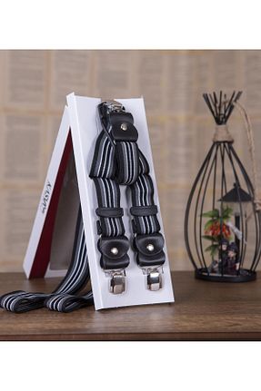 آویز شلوار طوسی مردانه لیکرا KASVA DERİ - کد 801922315