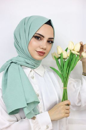 شال سبز زنانه پنبه ای feronis - کد 744130664