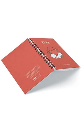 سر رسید قرمز Spiralli Deep Notebook - کد 692198944