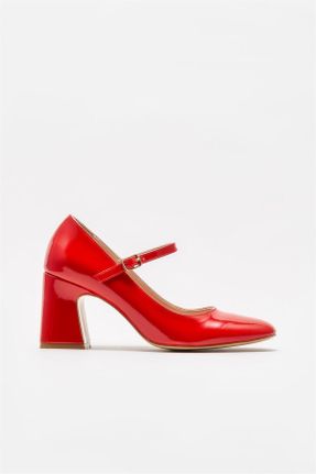 کفش پاشنه بلند کلاسیک قرمز زنانه پلی اورتان پاشنه متوسط ( 5 - 9 cm ) پاشنه ضخیم کد 802006356