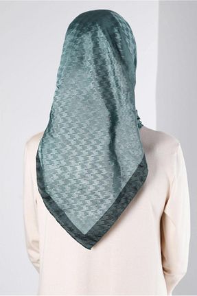 روسری سبز پلی استر Alvina - کد 802009257