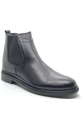 بوت / نیم بوت مشکی مردانه چرم خالص Neco - کد 802149436