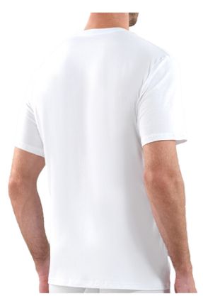 تی شرت سفید مردانه تنگ / اسلیم مودال کد 1164583