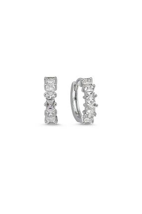 گوشواره جواهر سفید Merano Design - کد 760130304