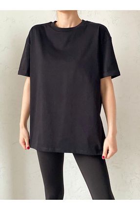 تیشرت مشکی زنانه Relaxed CYU - کد 801646542