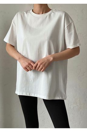 تیشرت سفید زنانه Relaxed CYU - کد 801575588