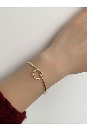 دستبند جواهر طلائی زنانه برنجی Parla - کد 801574910