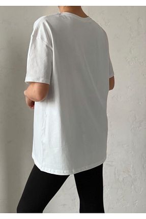 تیشرت سفید زنانه Relaxed CYU - کد 801575588