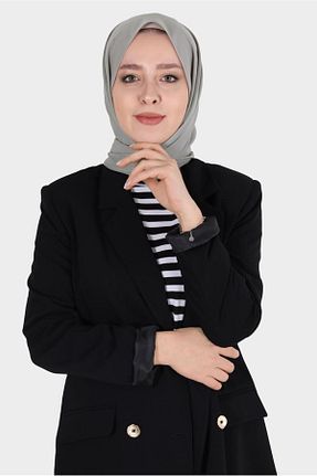 شال خاکی زنانه پلی استر Alvina - کد 801696380