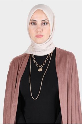 روسری بژ پلی استر Alvina - کد 801697161