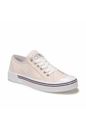 کفش اسنیکر صورتی زنانه بند دار U.S. Polo Assn. - کد 73441592