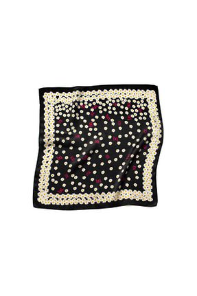دستمال گردن سفید زنانه ابریشم CASHMERE AND SİLK MAWLANA - کد 674500642