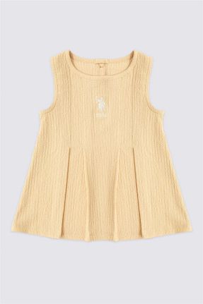 لباس زرد بچه گانه بافت U.S. Polo Assn. - کد 801794857