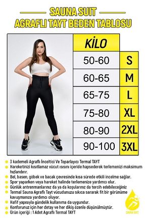ساق شلواری اسپرت مشکی مردانه بلند SAUNA SUIT - کد 348907978