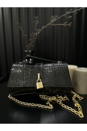 کیف دوشی مشکی زنانه چرم مصنوعی THİSBAG - کد 801862655