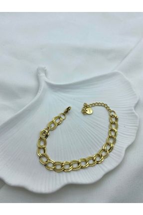دستبند استیل طلائی زنانه استیل ضد زنگ کد 801866899