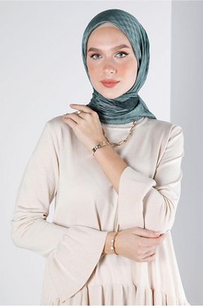 روسری سبز پلی استر Alvina - کد 802009257