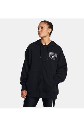 سوئیشرت اسپرت مشکی زنانه گشاد Under Armour - کد 802116819