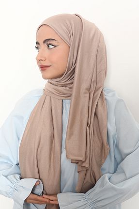 شال قهوه ای زنانه ویسکون Mizge Scarf - کد 802540235