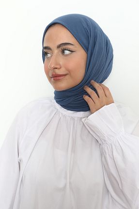 شال سرمه ای زنانه ویسکون Mizge Scarf - کد 802549417
