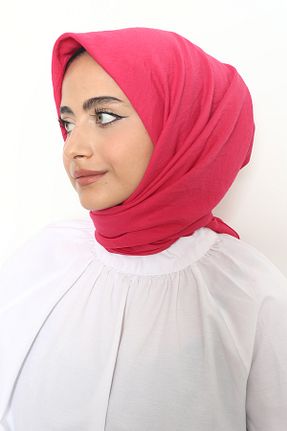 روسری صورتی پنبه ای Mizge Scarf - کد 802577538