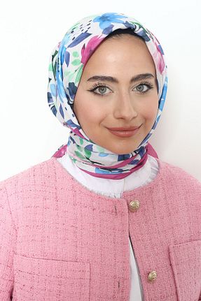 روسری رنگی 100 x 100 Mizge Scarf - کد 802569778