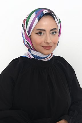 روسری رنگی پنبه ای Mizge Scarf - کد 802570547