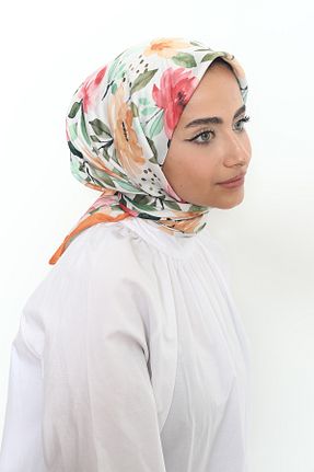 روسری رنگی 100 x 100 Mizge Scarf - کد 802566300