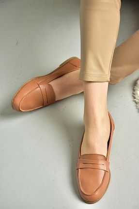 بابت قهوه ای زنانه چرم خالص Fox Shoes - کد 802436933
