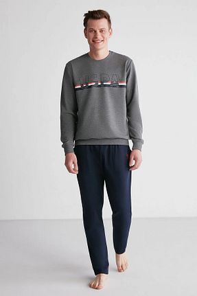 ست لباس راحتی طوسی مردانه لیسانس دار	 U.S. Polo Assn. - کد 802268605