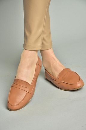 بابت قهوه ای زنانه چرم خالص Fox Shoes - کد 802436933