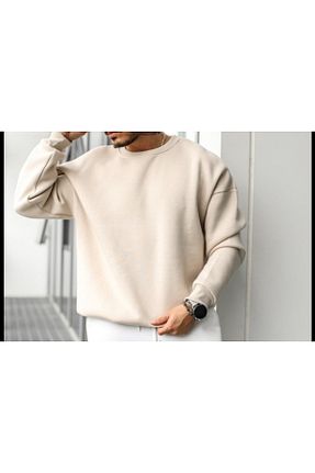 سوئیشرت بژ زنانه ساده Goong - کد 795570597