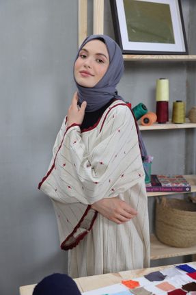 شال طوسی زنانه کد 757280762