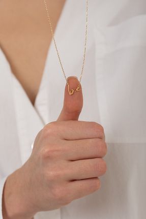 گردنبند نقره صورتی زنانه 925 عیار HomSilverjewelry - کد 734851425