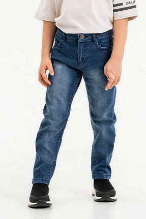 شلوار آبی بچه گانه پلی استر Gold Class Kidswear - کد 802570467