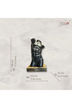 اجسام تزئینی و بیبلو مشکی پلی استر Mukemel - کد 741466048