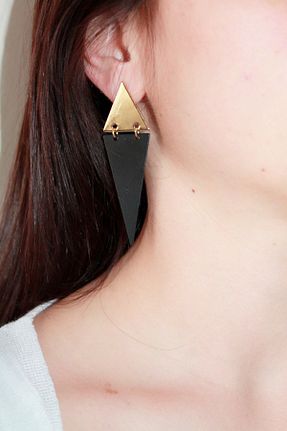 گوشواره جواهر طلائی زیرکن Rednose - کد 802802261