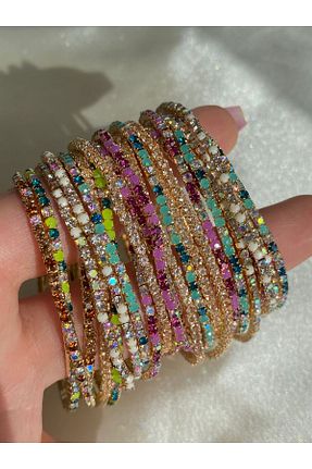 دستبند جواهر طلائی زنانه سنگ طبیعی h&b design jewel - کد 802715997